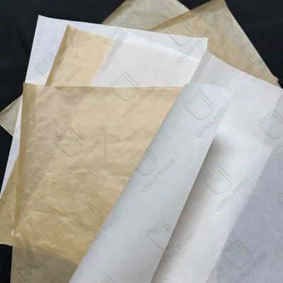 Dobra cena. Papier tłuszczoodporny na zamówienie, wolny od fluoru, do opakowań spożywczych 30 gm 40 gm 50 gm 60 gm w Internecie